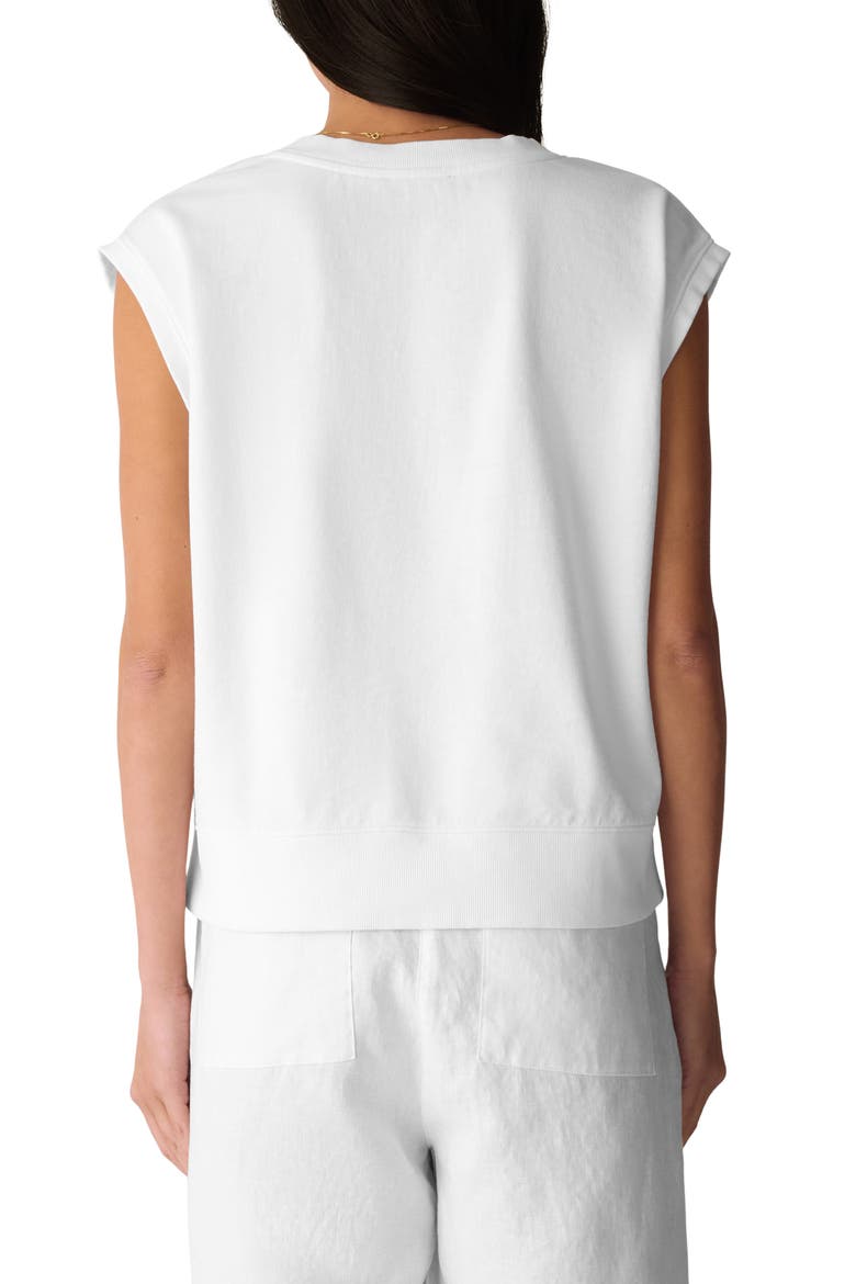 Organic Cotton Sleeveless Top, Alternate, color, WHITE