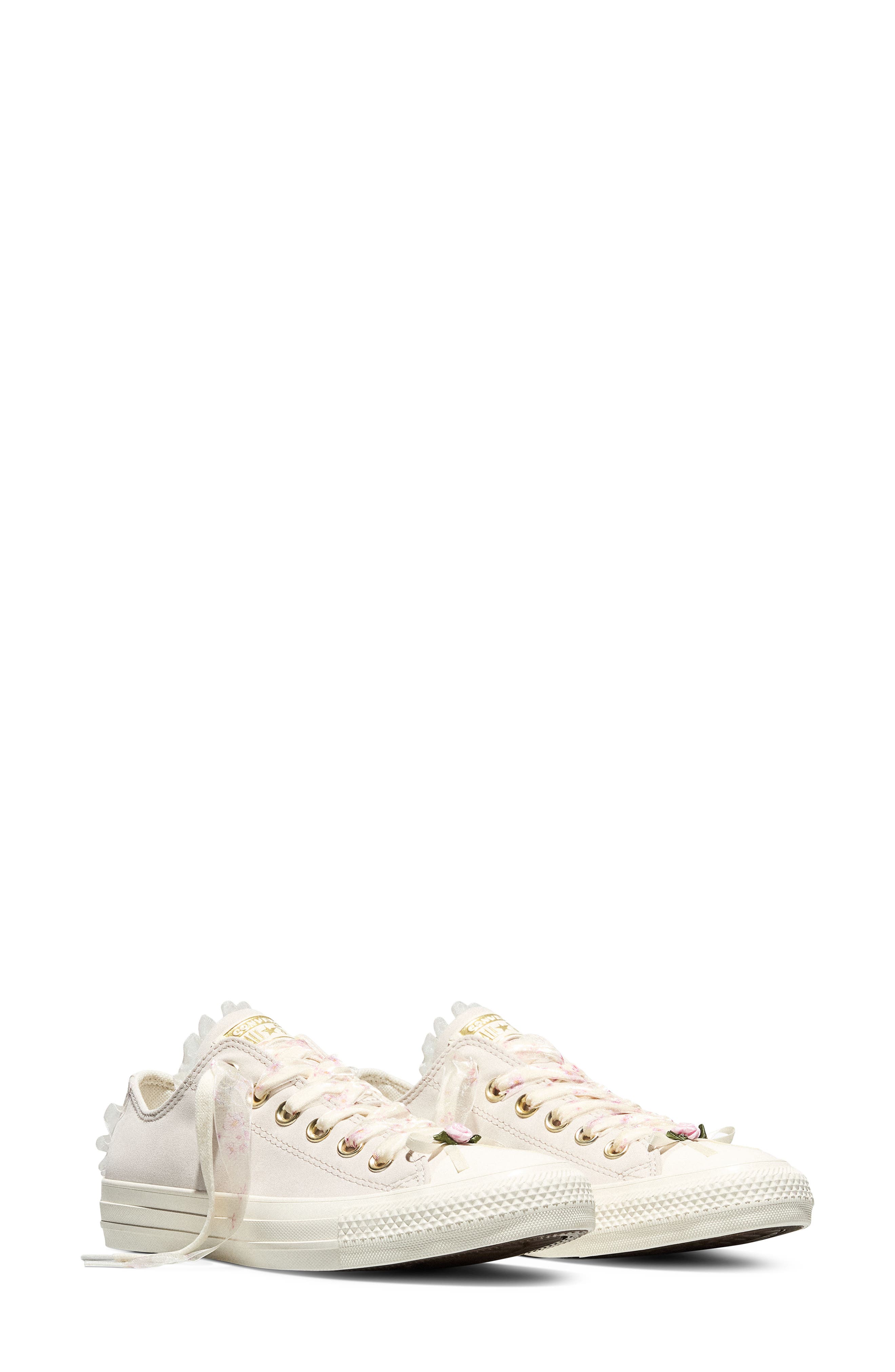 Gender Inclusive Chuck Taylor All Star Low Top Sneaker, Main, color, CLASSIC ECRU/EGRET/ROSE