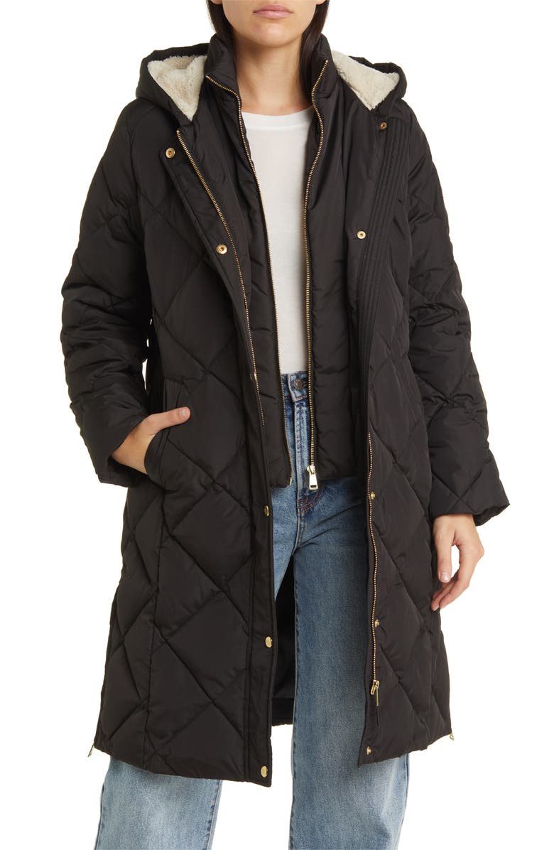 Lauren Ralph Lauren Longline Puffer Coat with Removable Vest, Alternate, color,