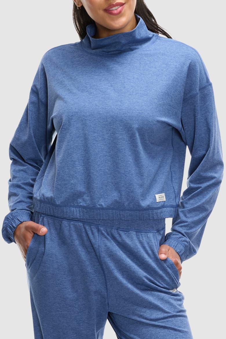 Dreamblend Funnel Neck, Main, color, Deep Cobalt