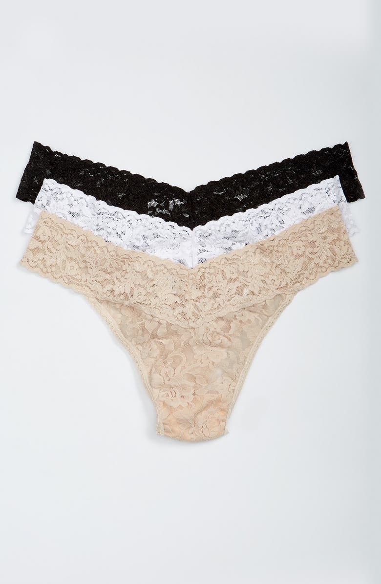 Hanky Panky 3-Pack Original Rise Thong, Alternate, color,