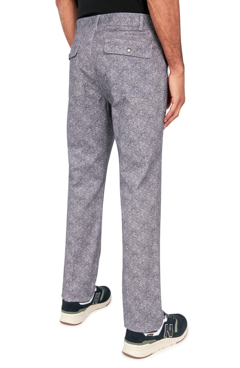Brooklyn Brigade Marled Print Cotton Stretch 5-Pocket Pants, Alternate, color, Grey