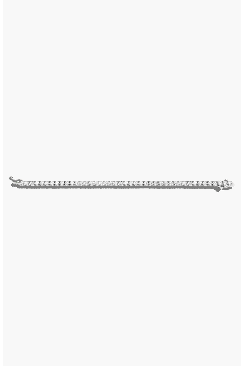 Lab Grown White Sapphire Tennis Bracelet 10ct, Alternate, color, Sterling SIlver