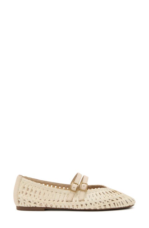 Elizabeth Woven Mary Jane Flat (Women)