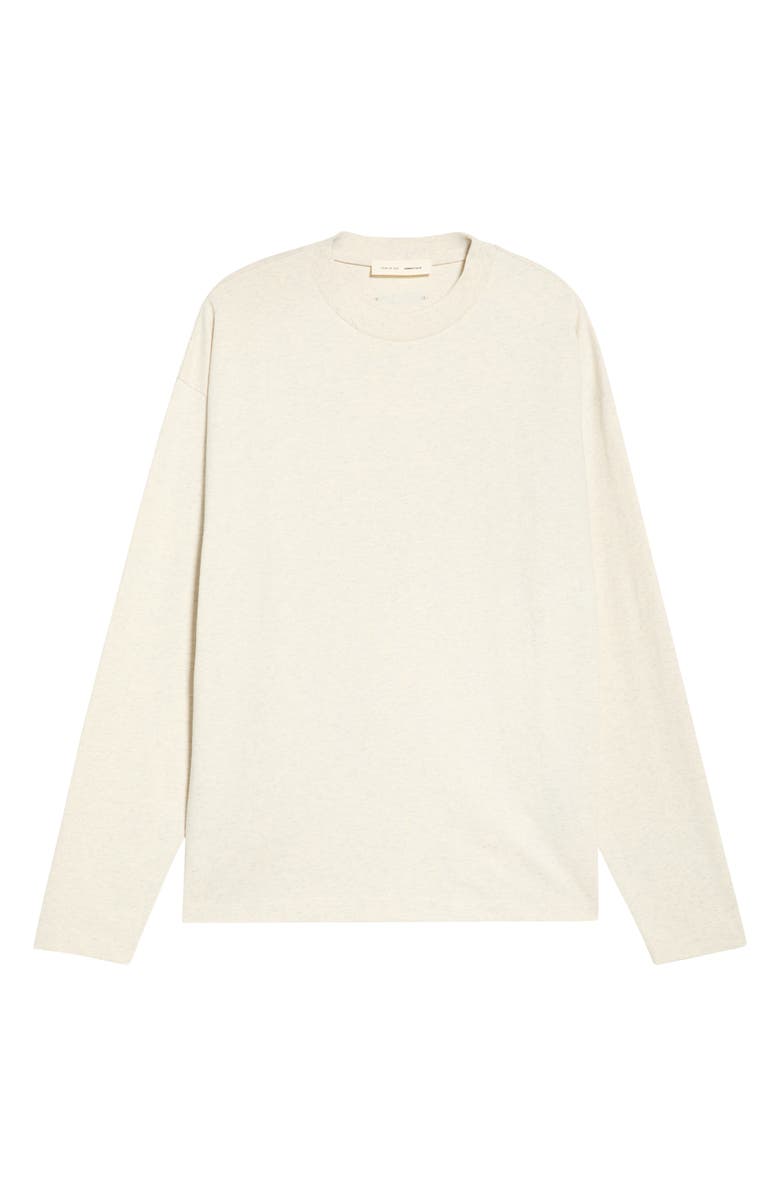 Fear of God Essentials Classic Fit Long Sleeve T-Shirt, Main, color, Oatmeal Heather