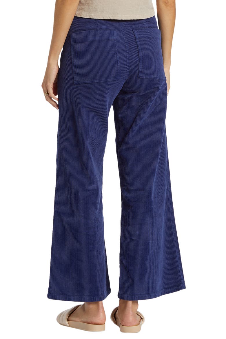 Be Free Wide Leg Corduroy Pants, Alternate, color, SEA INDIGO