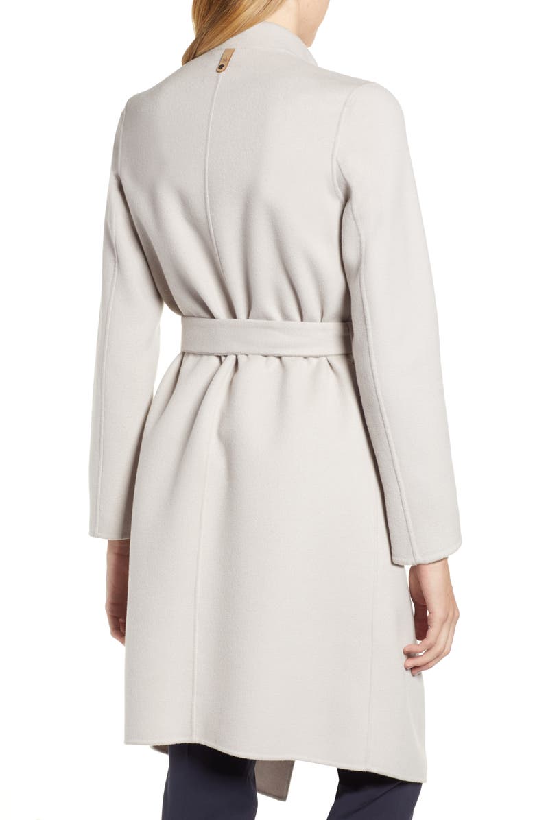 Mackage Leora Belted Long Wool Coat, Alternate, color, 