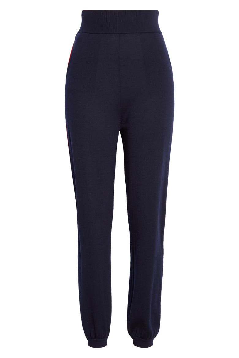 Wool & Silk Knit Joggers, Alternate, color, NAVY
