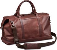 Mancini Carry-On Leather Duffle Bag