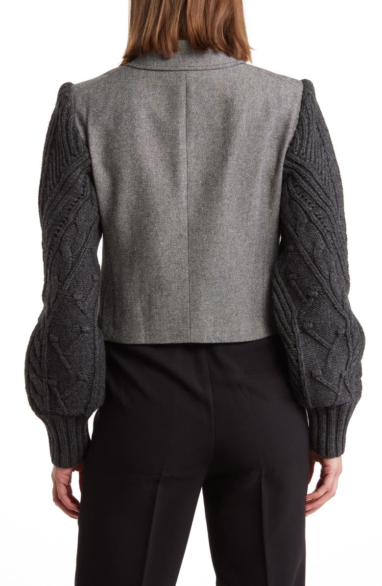 Veronica Beard Eamon Mixed Media Double Breasted Jacket, Alternate, color,