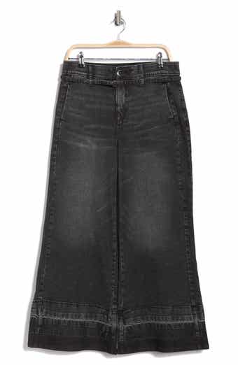 Democracy Tie High Waist Wide Leg Jeans