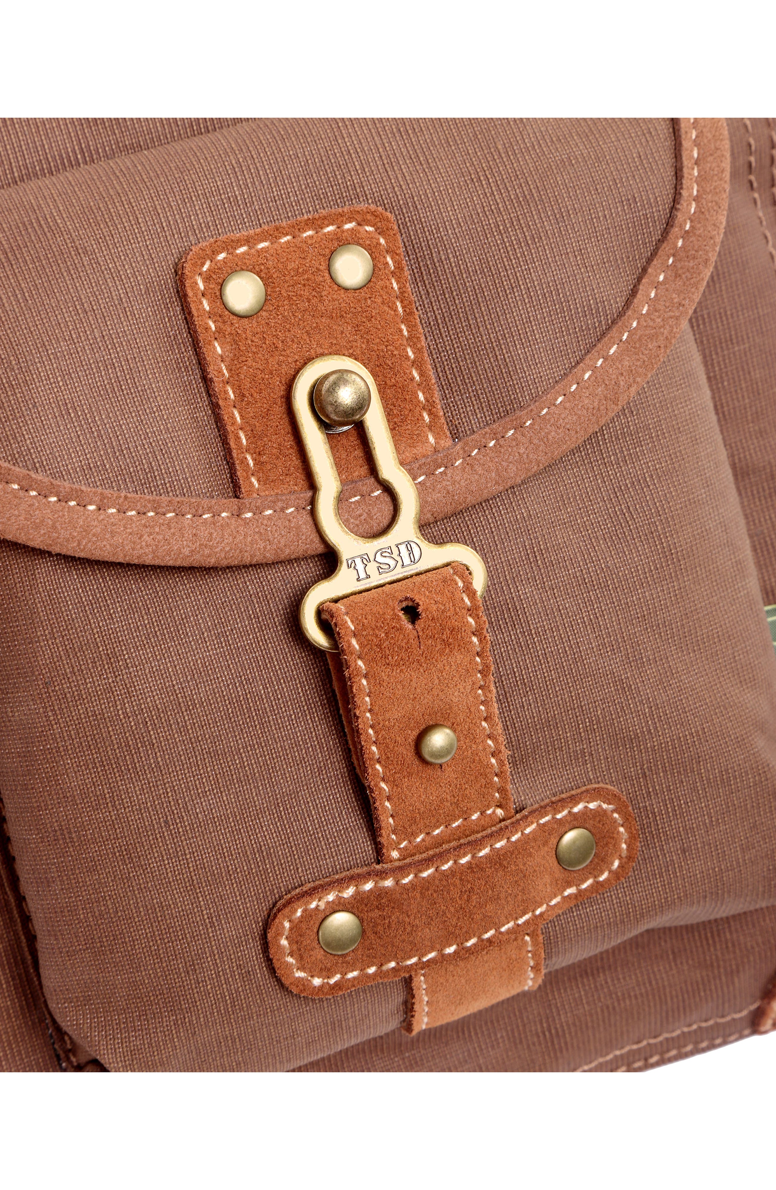 THE SAME DIRECTION Dolphin Studded Crossbody Bag, Alternate, color, Coffee