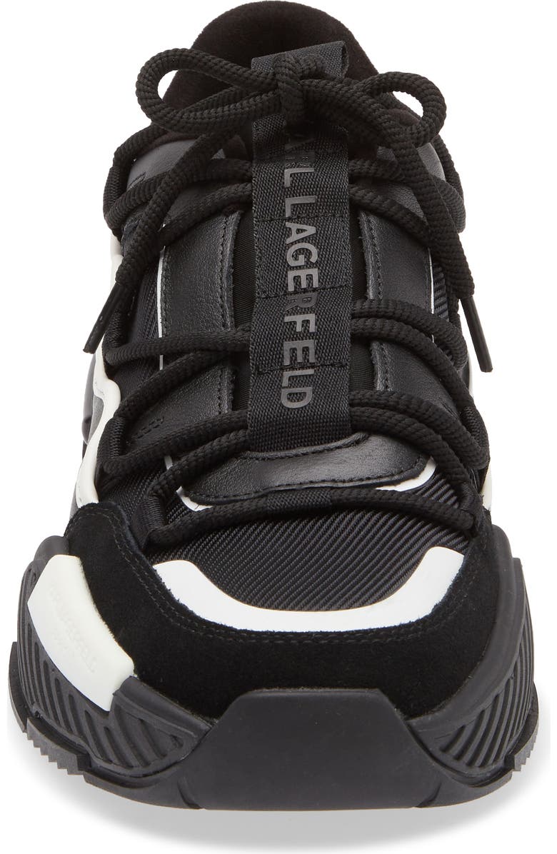 KARL LAGERFELD PARIS Bungee Chunky Sneaker, Alternate, color, Black