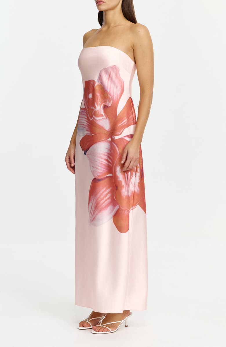 Significant Other Esme Strapless Maxi Dress, Alternate, color, Pink Tangerine