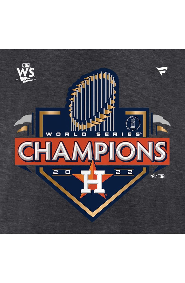FANATICS Men's Fanatics Branded Heather Charcoal Houston Astros 2022 World Series Champions Locker Room T-Shirt, Alternate, color, 
