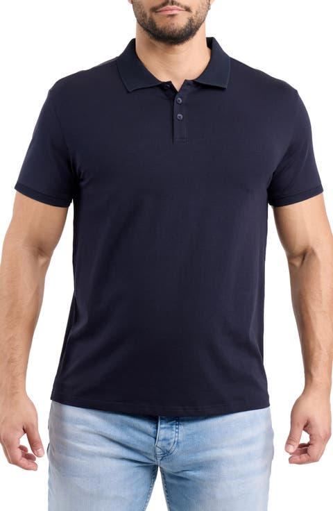 Stretch Cotton Rib Polo