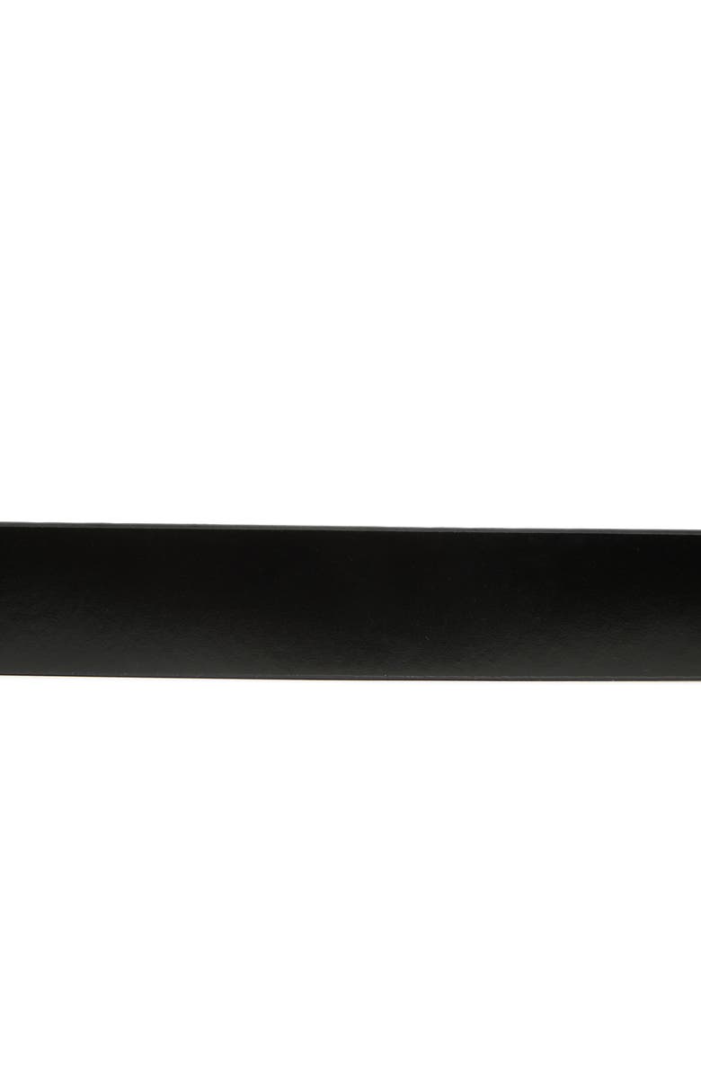 AllSaints Triple Keeper Leather Belt, Alternate, color, Black