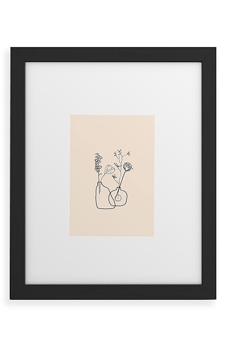 Deny Designs Vases Framed Art Print, Main, color, Black Frame 8X10