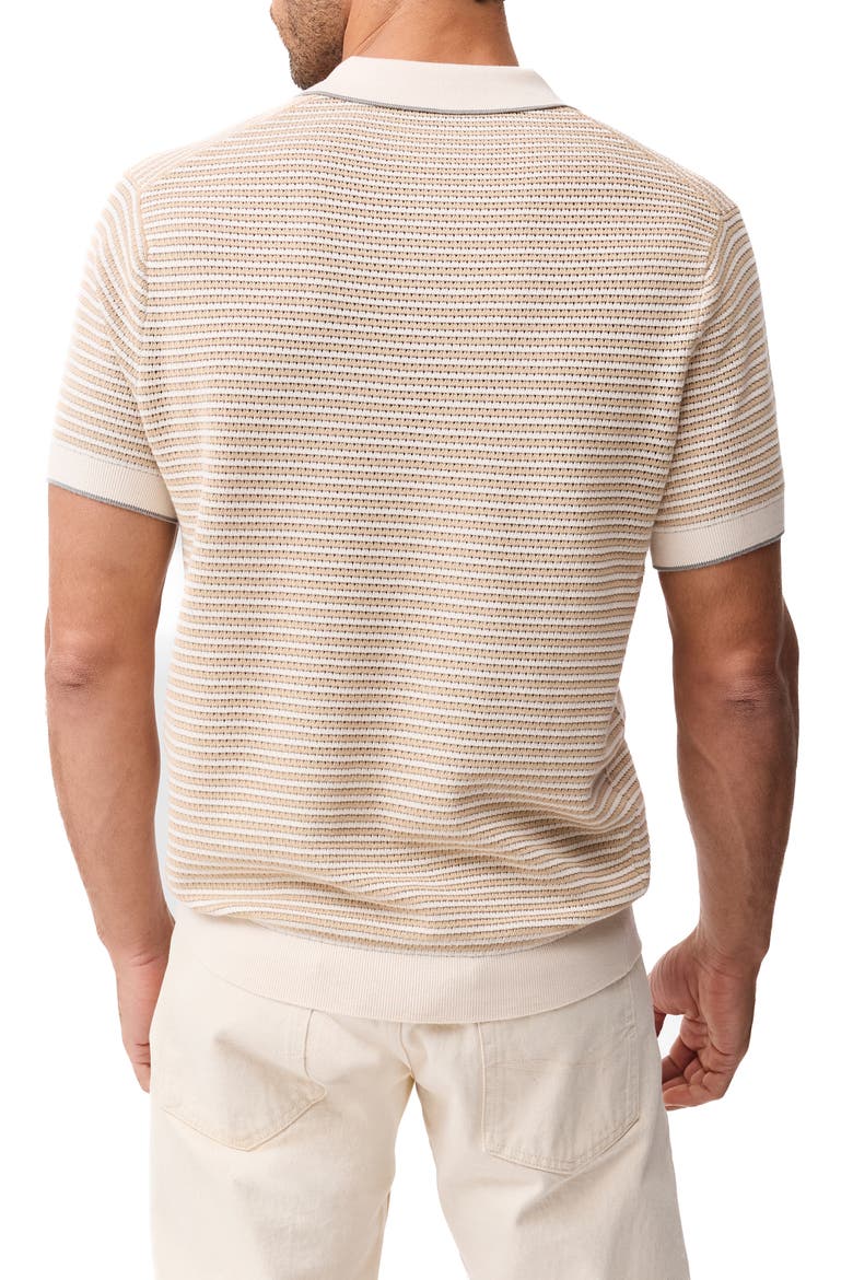 Oyster Island Texture Polo, Alternate, color, ACORN