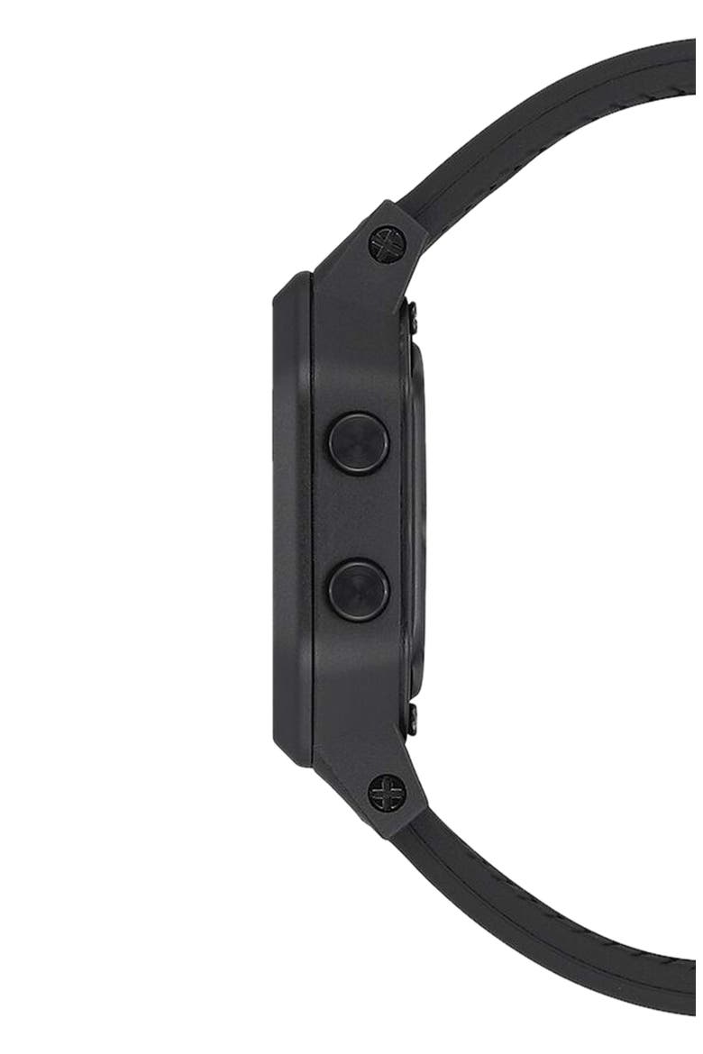 Siren Digital Recycled Plastic Strap Watch, 36mm, Alternate, color, BLACK