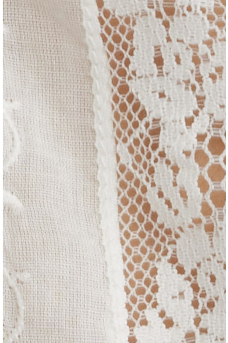 Great Lace Cotton Voile Top, Alternate, color, SALT