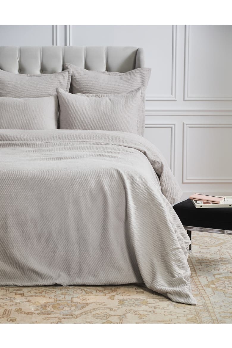 Diamond Pearl Grey King Duvet, Main, color, Gray