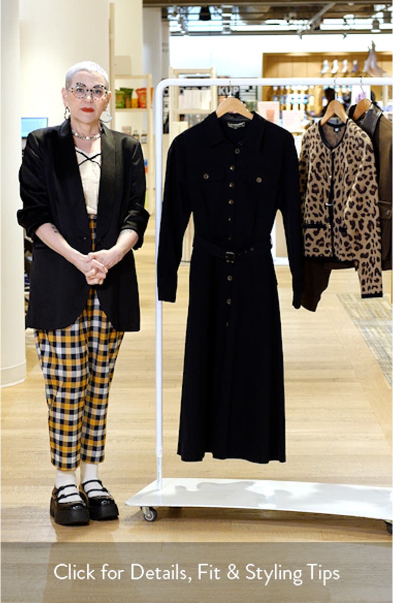 Belted Long Sleeve Shirtdress, sales video thumbnail