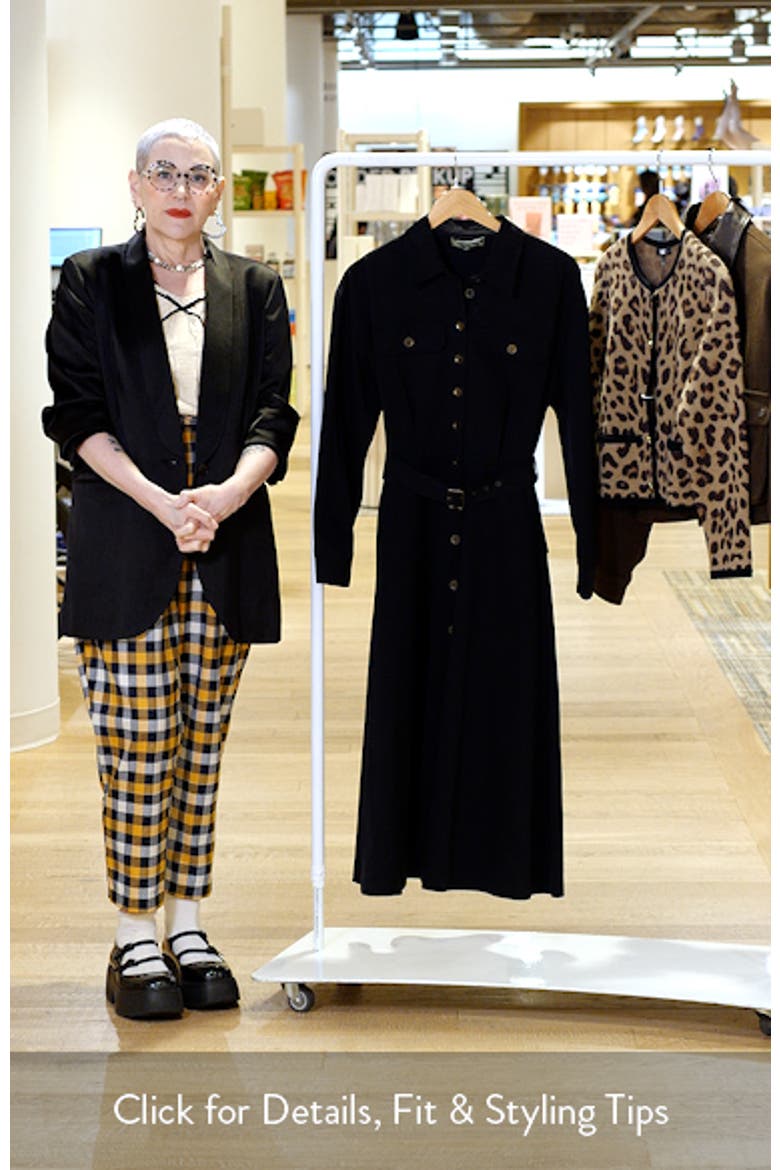 Belted Long Sleeve Shirtdress video