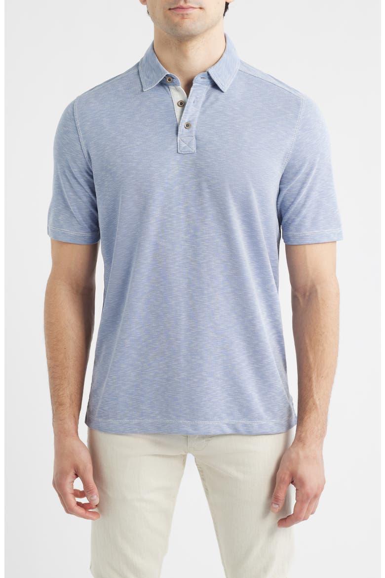 Vintage Slub Polo, Main, color, DUSTY BLUE