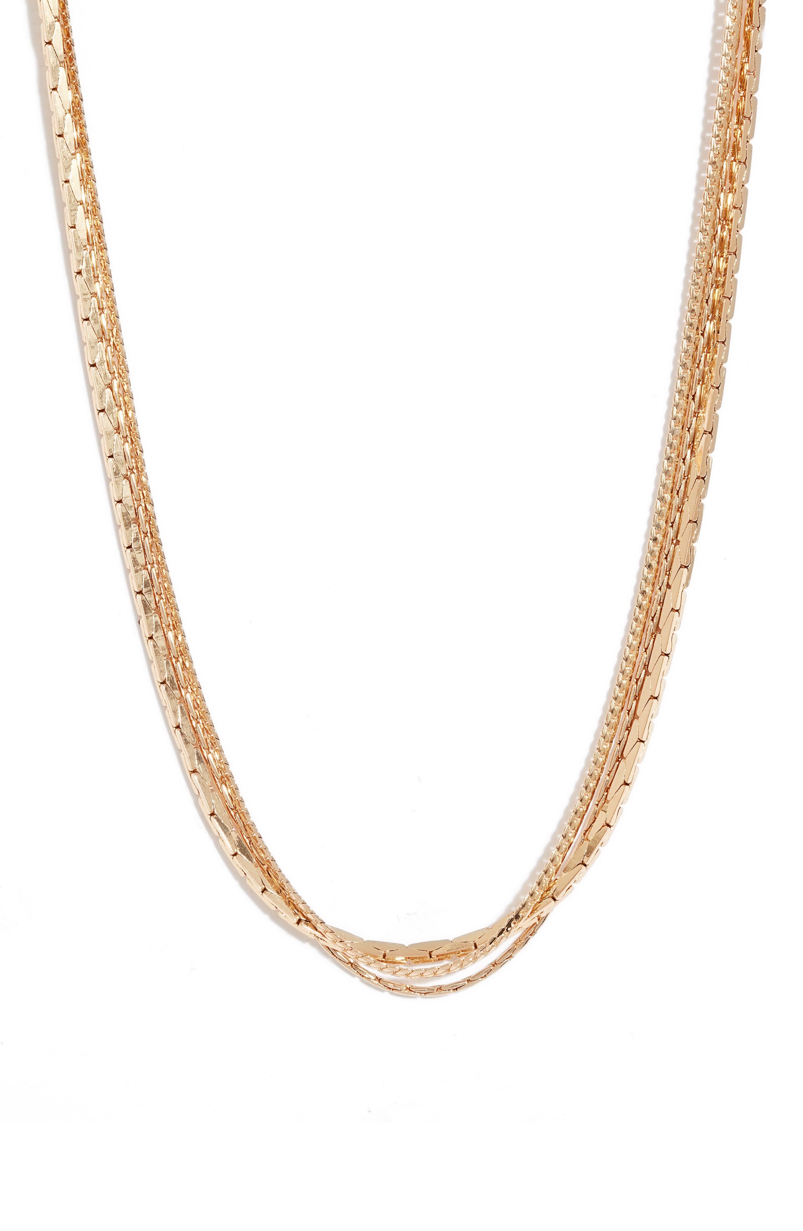 JENNY BIRD Nordi Triple Strand Chain Necklace (Women) | Nordstromrack