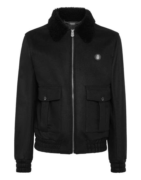 Shearling  Wool Jacket Men