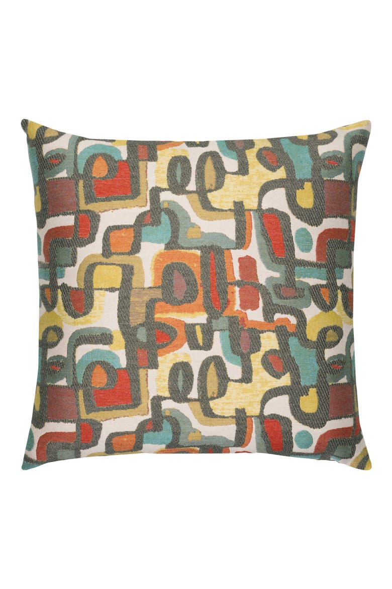 Art Scene Indoor/Outdoor Accent Pillow, Main, color, RED MULTI