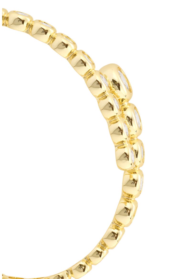 Modern Muse CZ Bypass Bangle, Alternate, color, GOLD