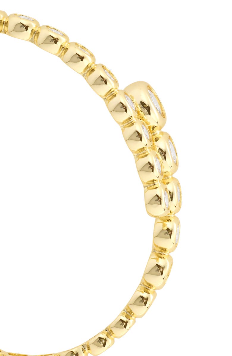 ATHRA LUXE Modern Muse CZ Bypass Bangle, Alternate, color, Gold