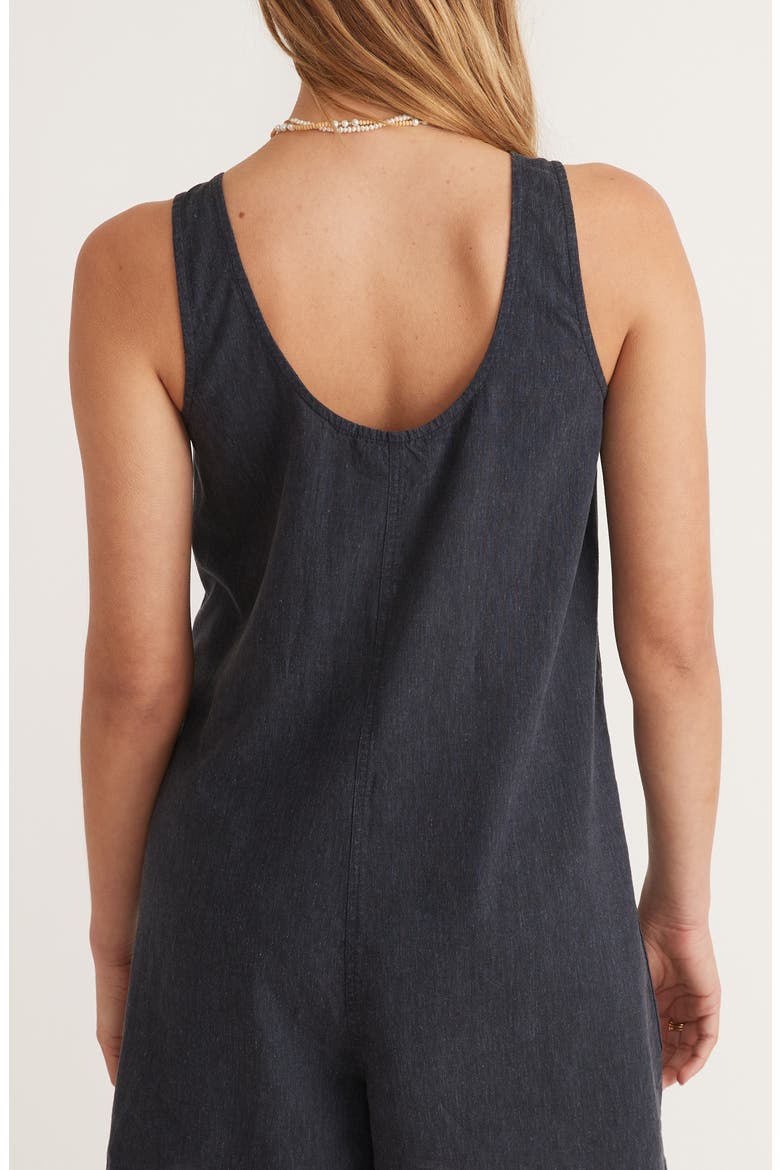 Sydney Patch Pocket Romper, Alternate, color, INDIA INK