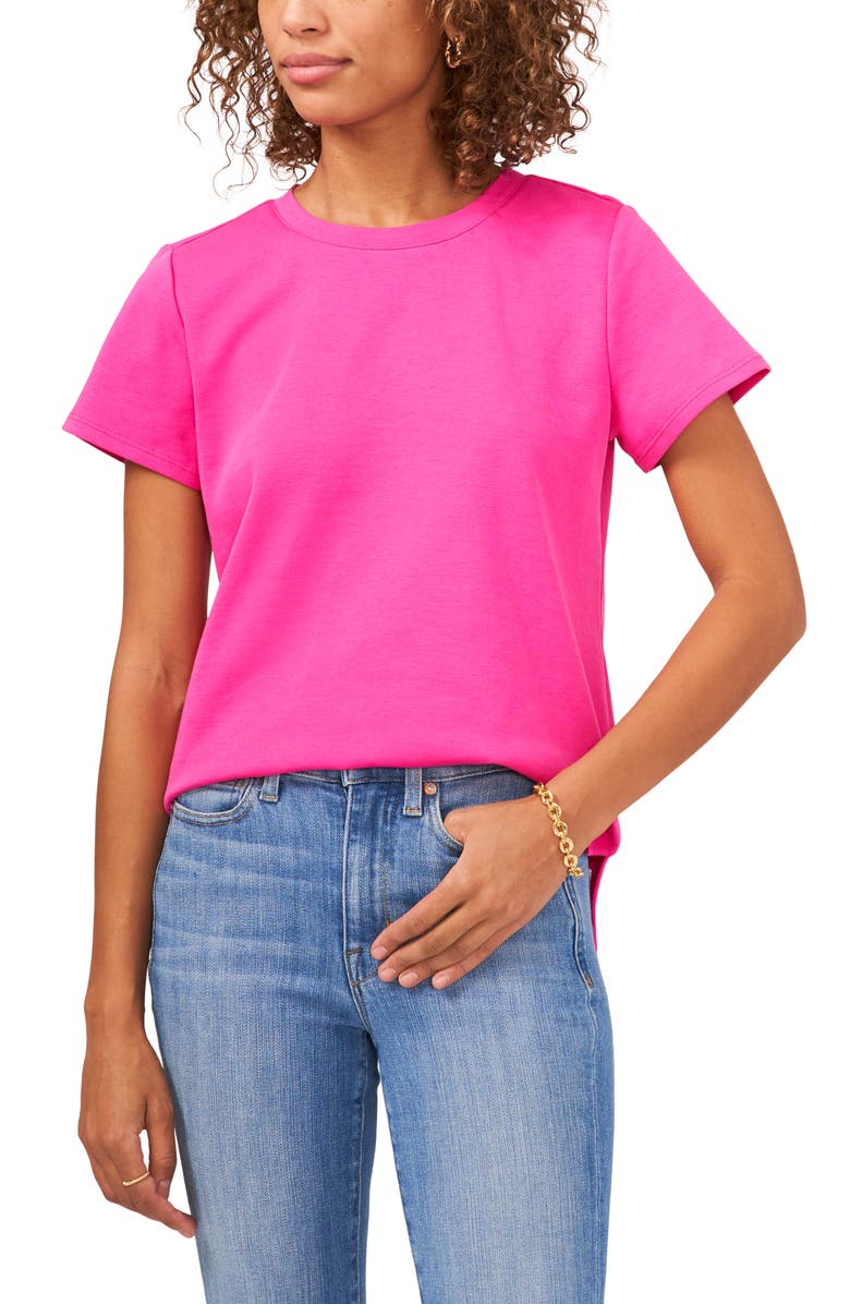 Vince Camuto Jersey T-Shirt, Main, color, Hot Pink
