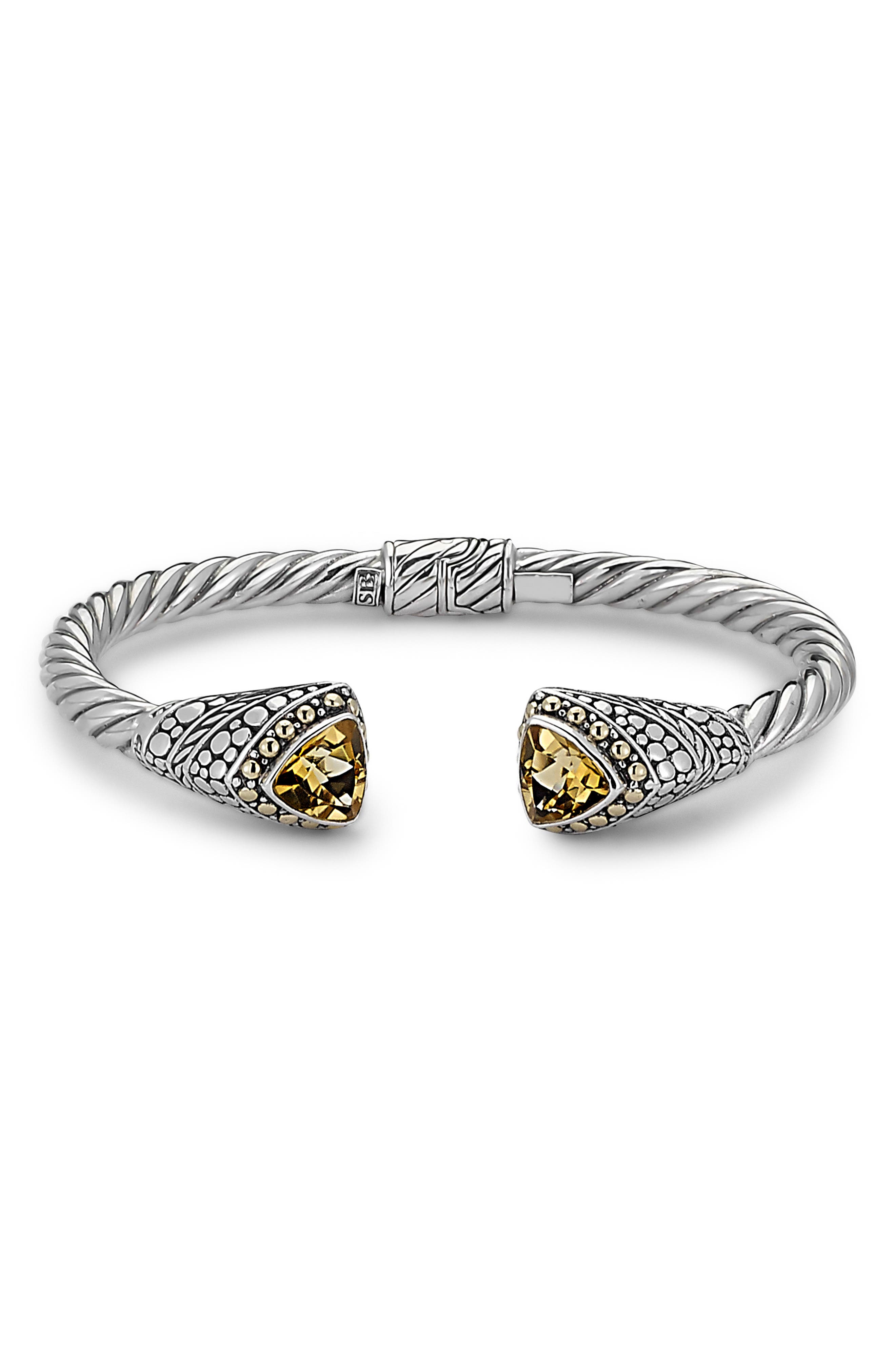 SAMUEL B. Citrine Tipped Bangle