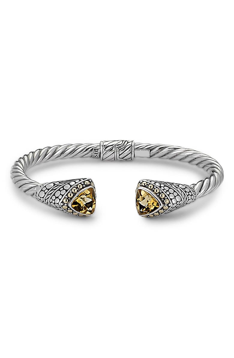 SAMUEL B. Citrine Tipped Bangle, Main, color, Citrine