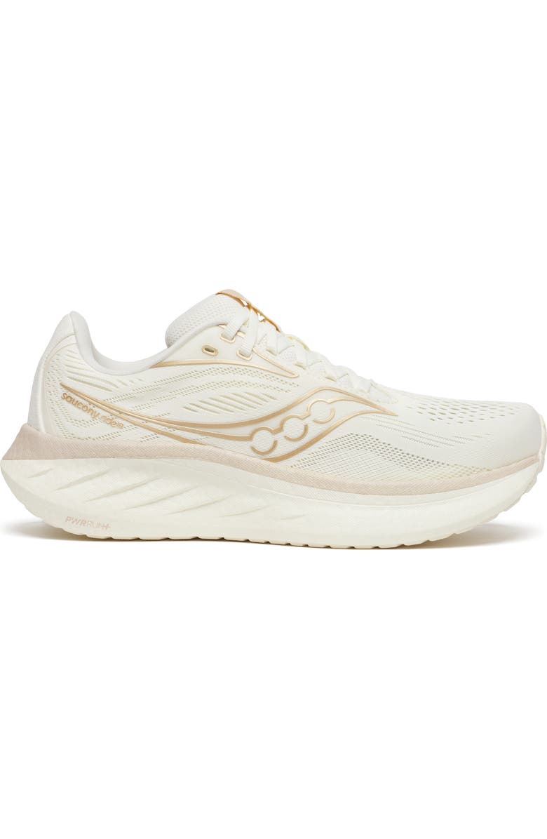 Saucony Ride 18 Running Shoe, Alternate, color, Vanilla White