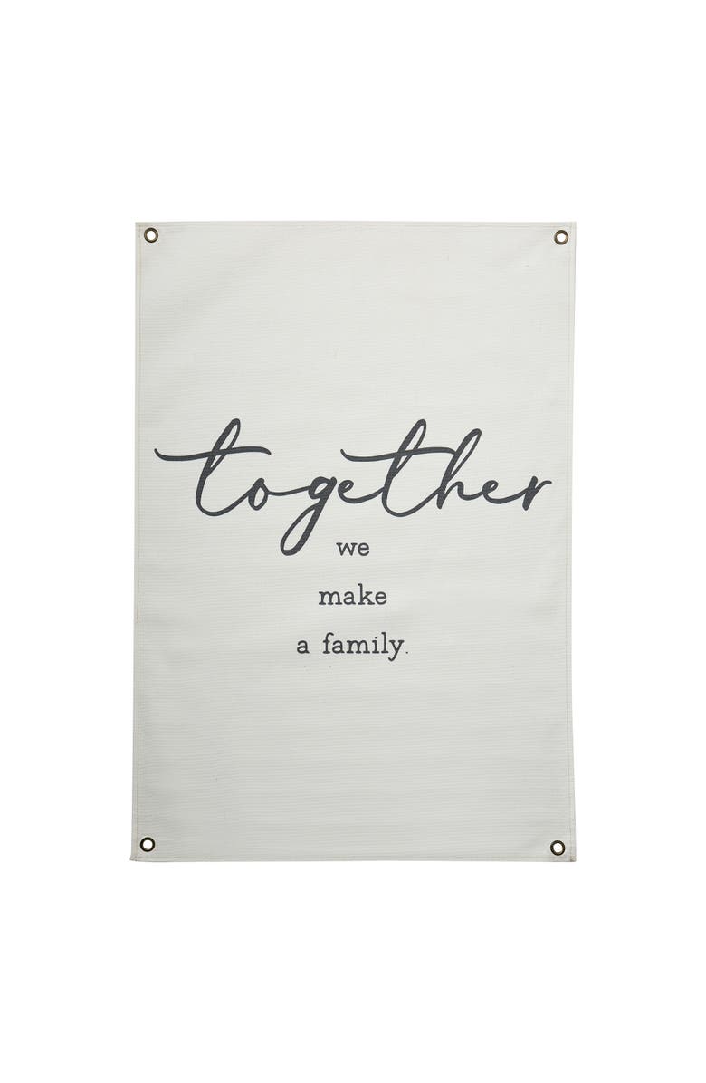 tag Together Canvas Wall Decor Natural Cotton Indoor Art, Alternate, color, Beige