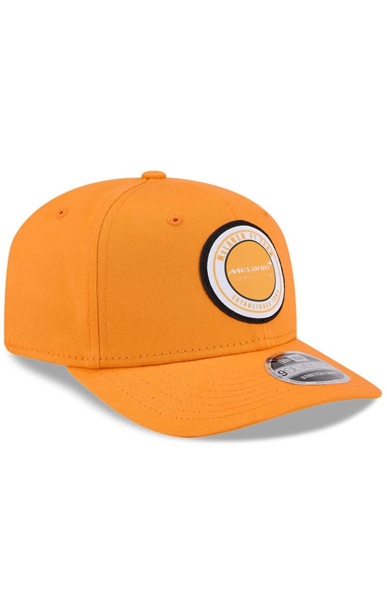 New Era Men's New Era  Orange McLaren F1 Team Adventure Circle 9SEVENTY Stretch Snap Hat, Alternate, color, 