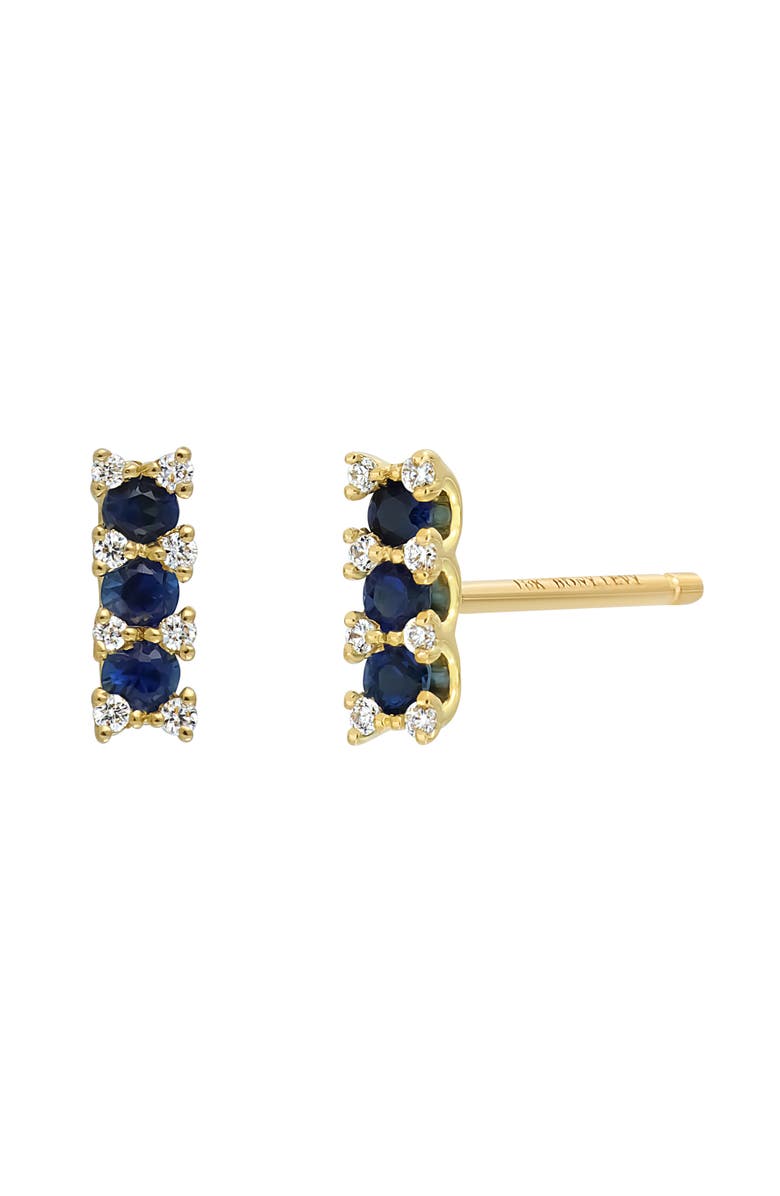 Bony Levy El Mar Sapphire & Diamond Stud Earrings, Main, color, 