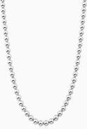 Oradina Sterling Silver Baller Bead Necklace