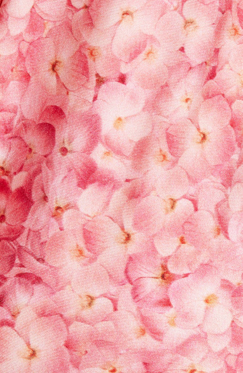 Adriana Degreas Floral One-Piece Halter Swimsuit, Alternate, color, 