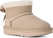 UGG® Kids' Ultra Mini Bailey Bow Genuine Shearling Boot