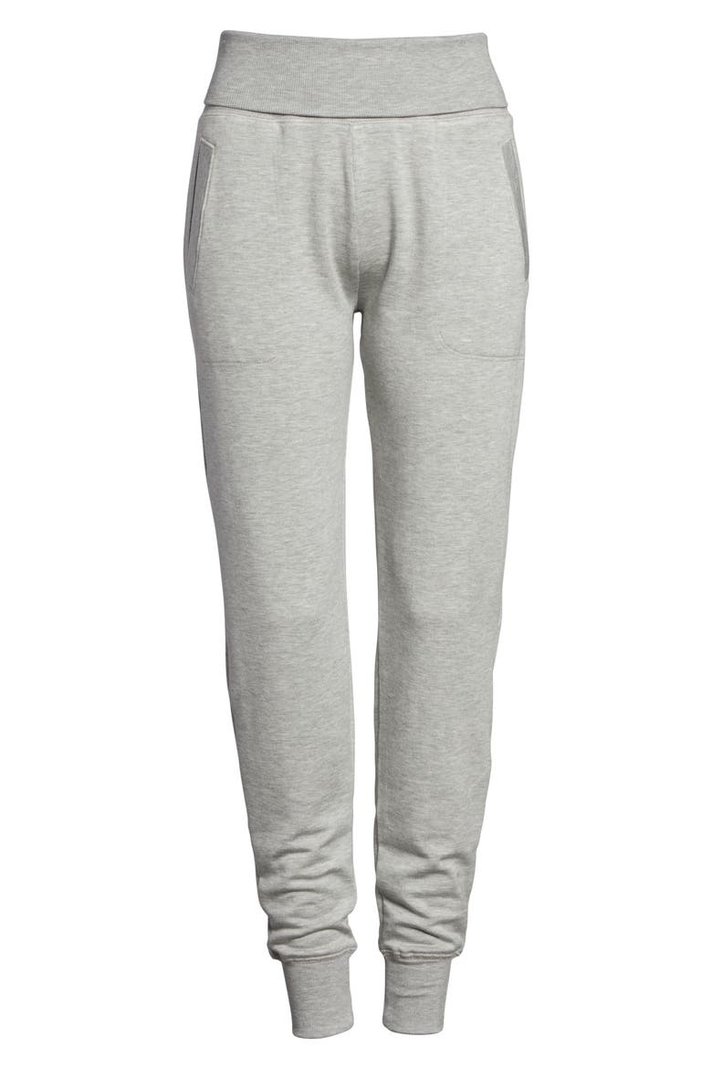 Cozy Fleece Sweatpants, Alternate, color, LIGHT HEATHER GRAY