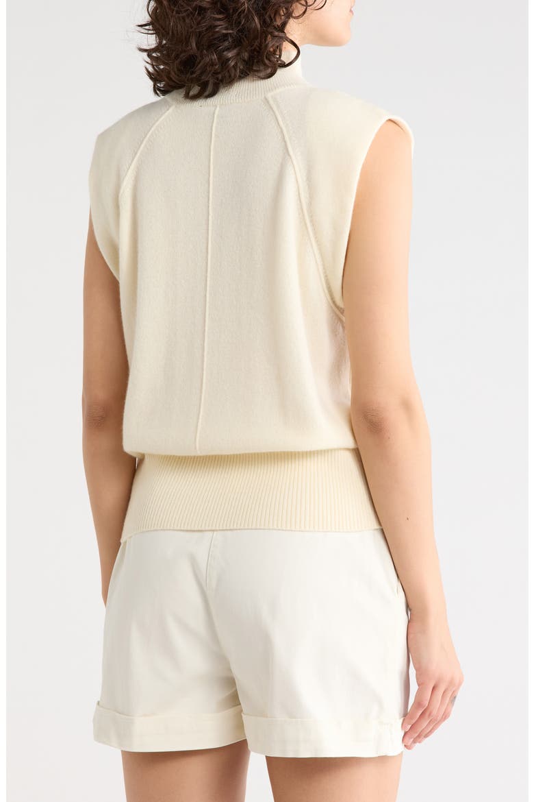 Futrani Mock Neck Sleeveless Top, Alternate, color, OPEN WHITE