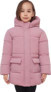Rokka&Rolla Kids' Madison Longline Hooded Puffer Jacket