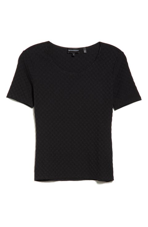 Textured Cotton T-shirt