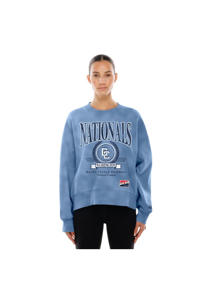 Women's New Era Blue Washington Nationals 2025 City Connect Pullover Sweatshirt, Main, color, Blue